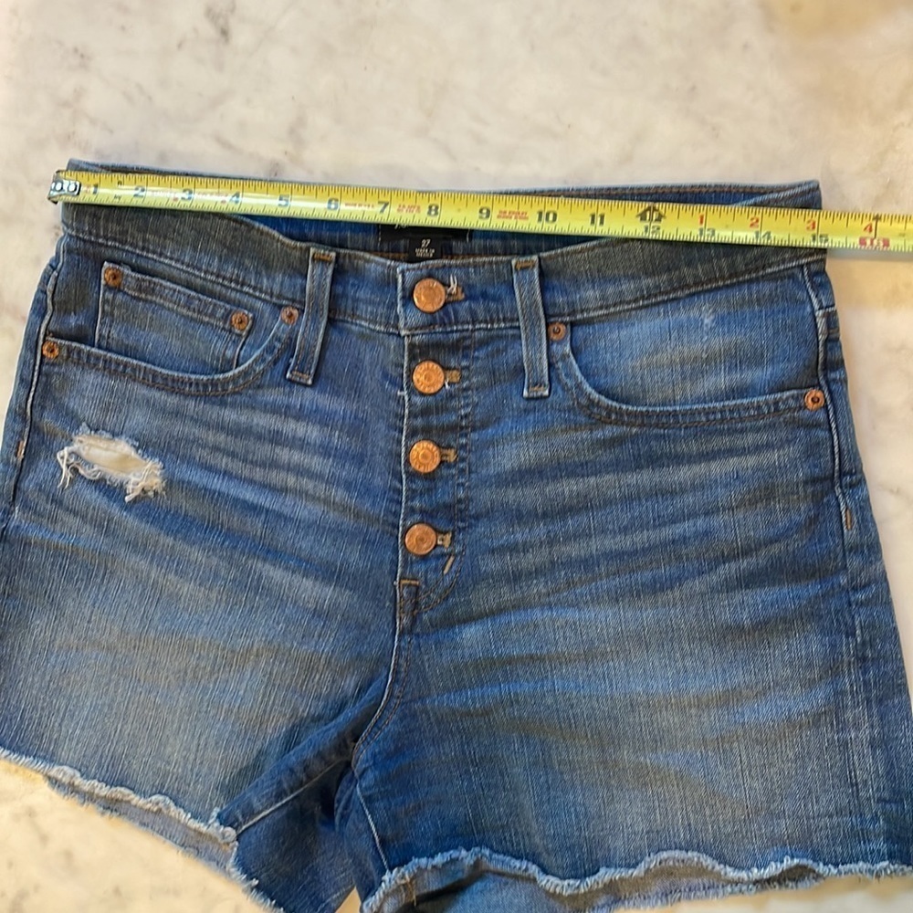 J. Crew High Rise Button Front JeanShort - Picture 10 of 13